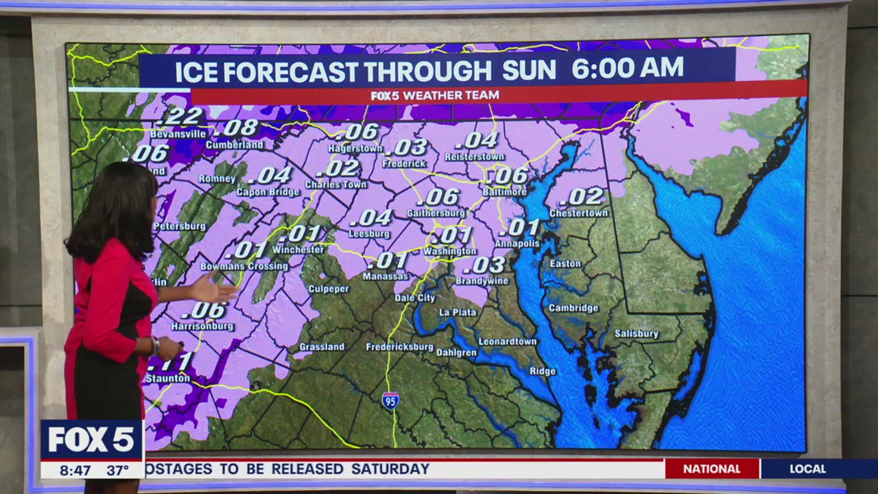 Snow and wintry mix expected across DC region