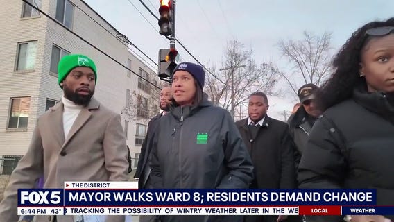DC Mayor Bowser walks through Ward 8 