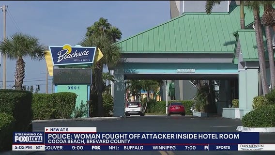 Woman fought off attacker in Cocoa Beach motel, police say