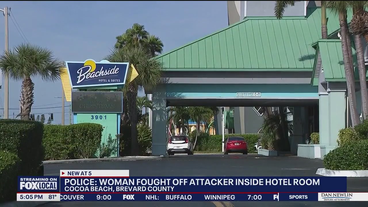 Woman fought off attacker in Cocoa Beach motel, police say