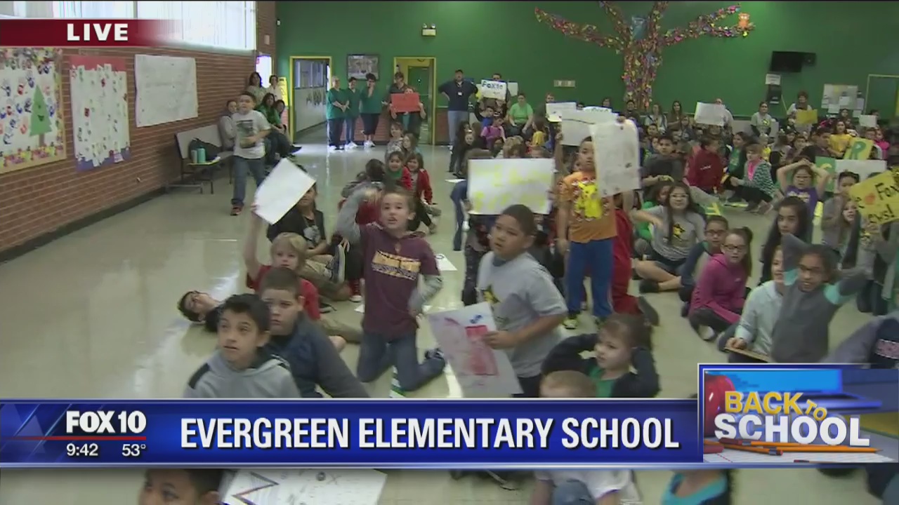Back to school: Evergreen Elementary School