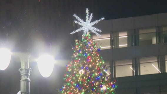 Annual Detroit tree lighting at Campus Martius