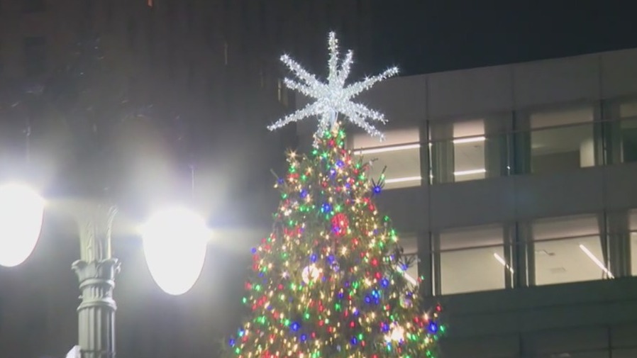Annual Detroit tree lighting at Campus Martius