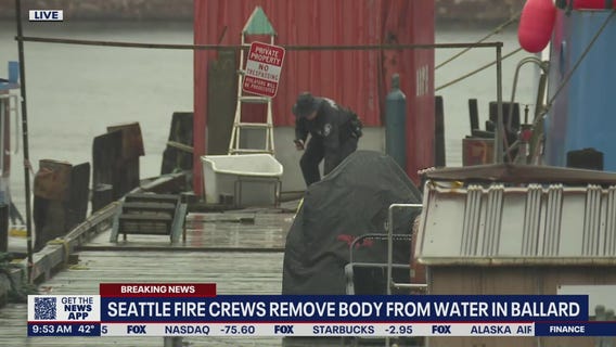 Seattle fire crews remove body from water in Ballard