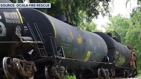 No injuries reported after train derailment in Ocala