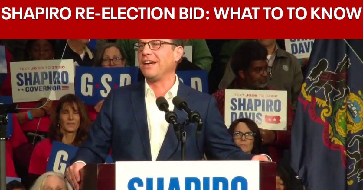 Shapiro starts re-election campaign in Pennsylvania