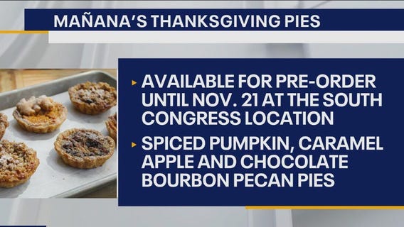 Celebrating Thanksgiving with Mañana’s Thanksgiving pies