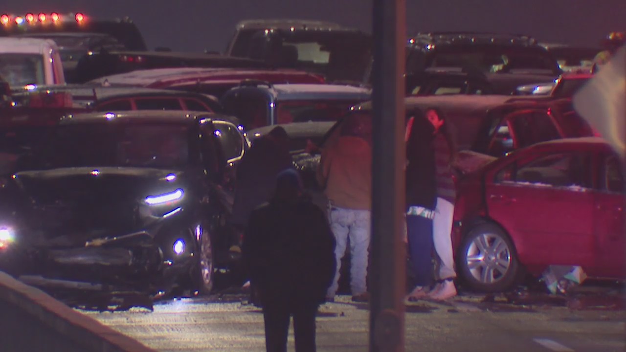 Telegraph pile-up in Redford Township causes minor injuries