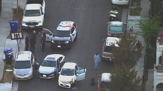 Police searching for suspect in car-to-car shooting