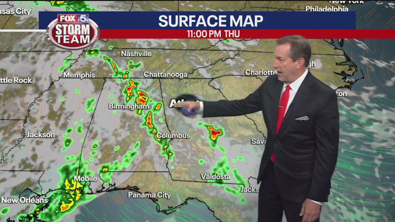 Thursday afternoon forecast update | FOX 5 Atlanta