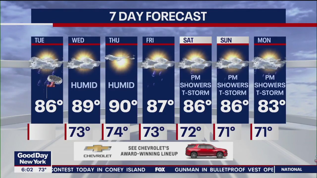 NYC weather forecast