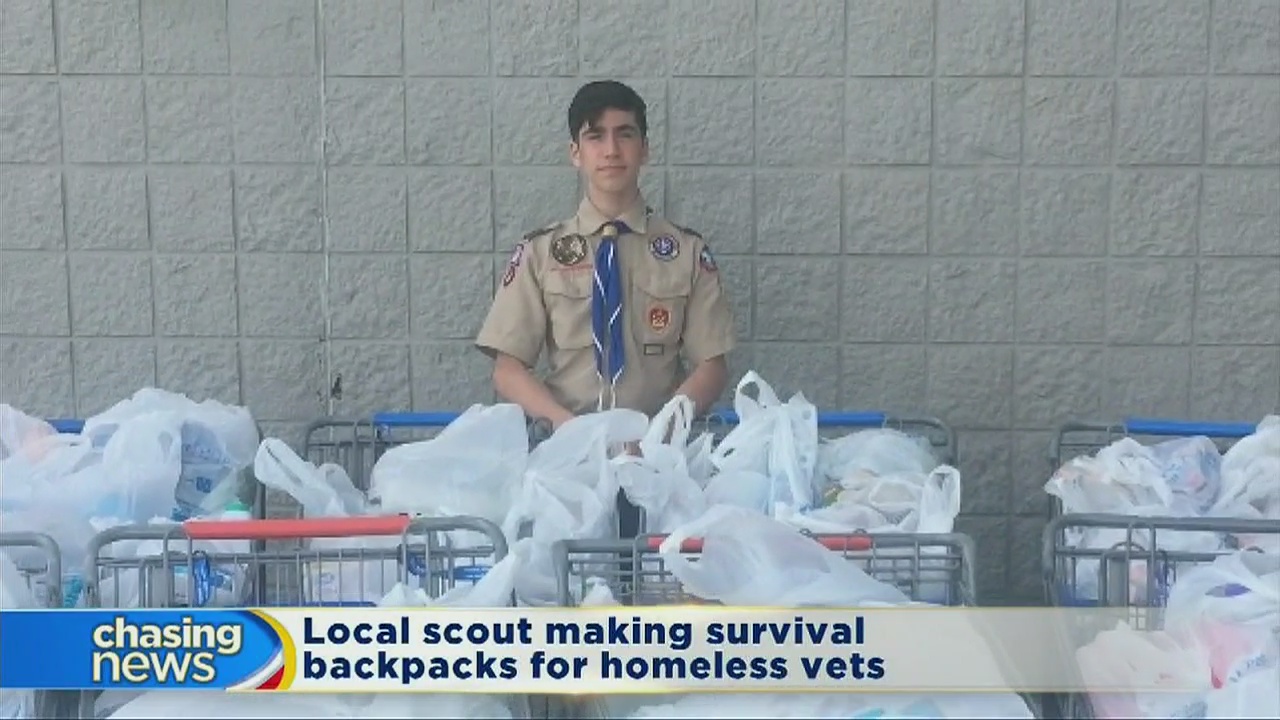 NJ teen helping homeless veterans