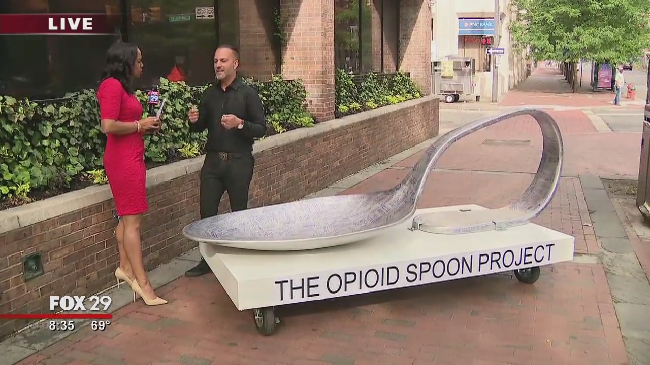 'Opioid Spoon Project' comes to Philadelphia to raise awareness of opioid crisis