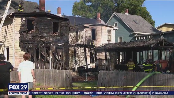 4-alarm Mount Holly fire injures 3 firefighters; 3 families displaced