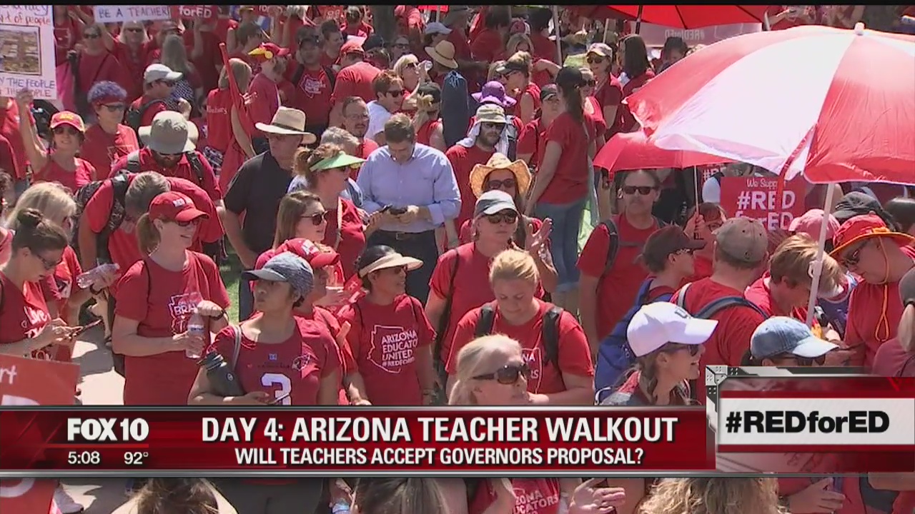 Teachers, supporters expected to continue walk-out on Monday