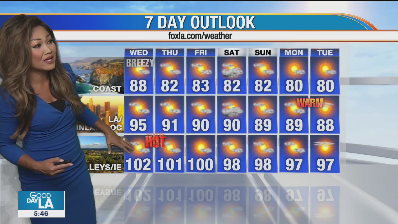 Weather Forecast for Wednesday, August 19