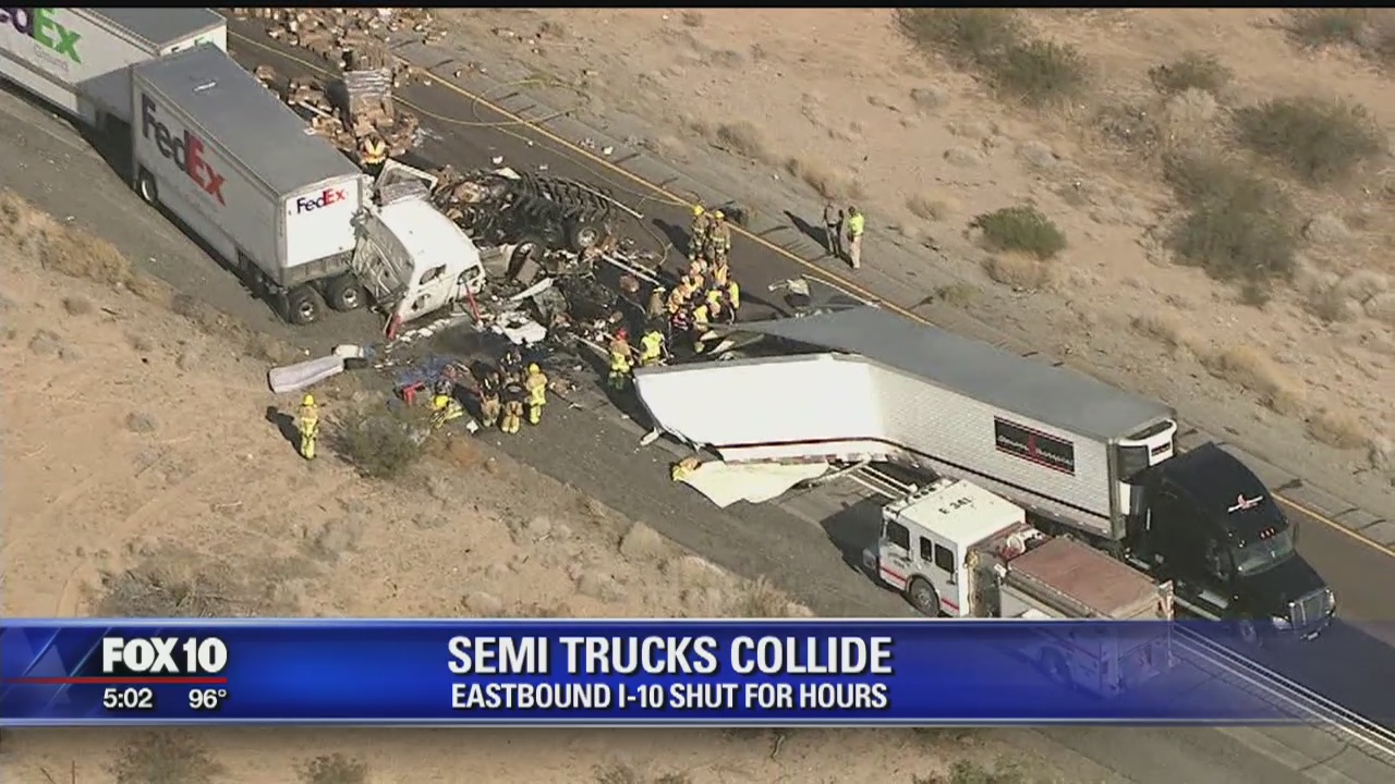 Wreck forces detour off eastbound I-10 in western Arizona