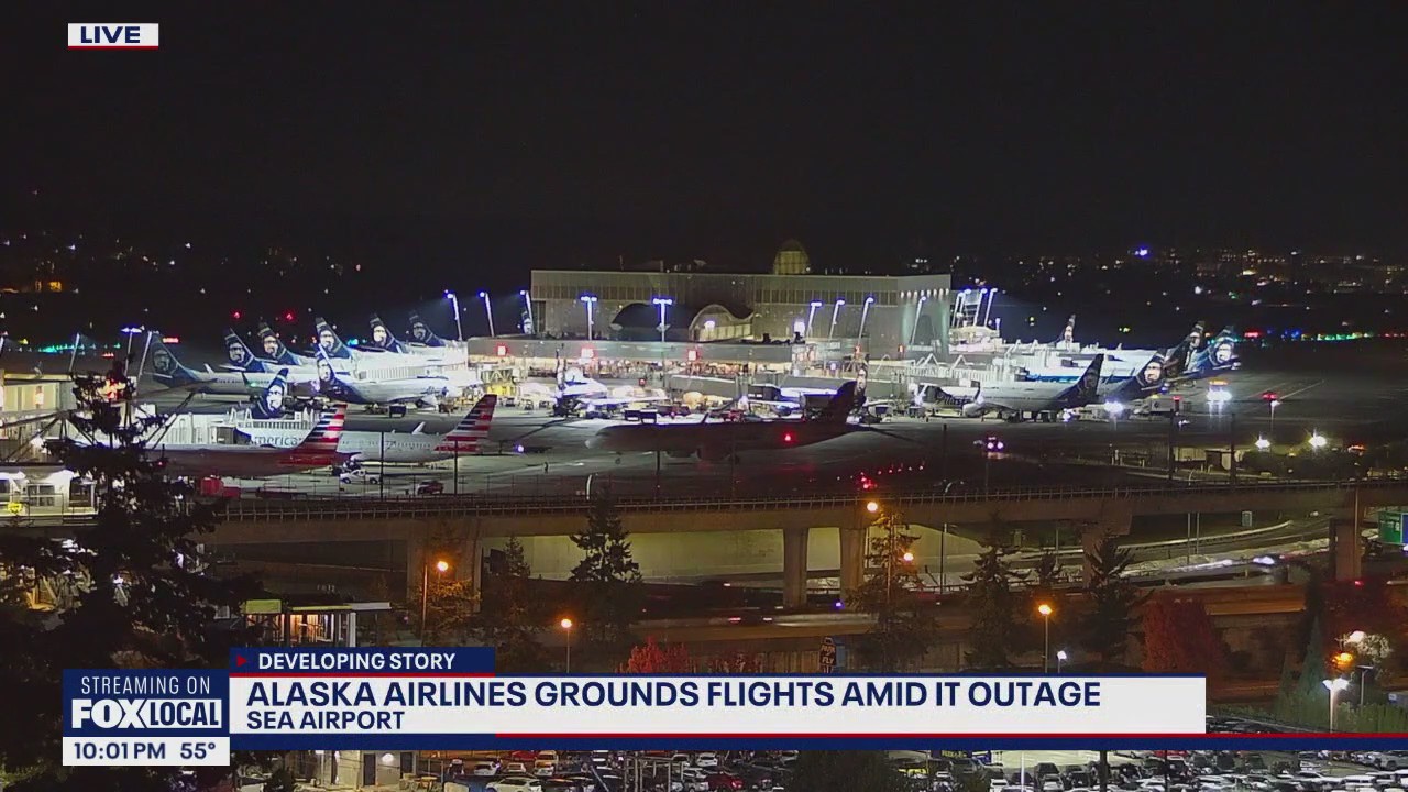 Alaska Airlines grounds flights amid IT outage