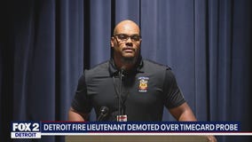Detroit Fire lieutenant demotion for clocking in - and not working