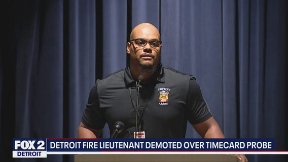 Detroit Fire lieutenant demotion for clocking in - and not working