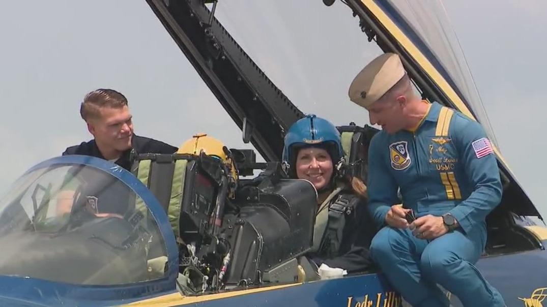 Taking flight with Blue Angels ahead of weekend airshow