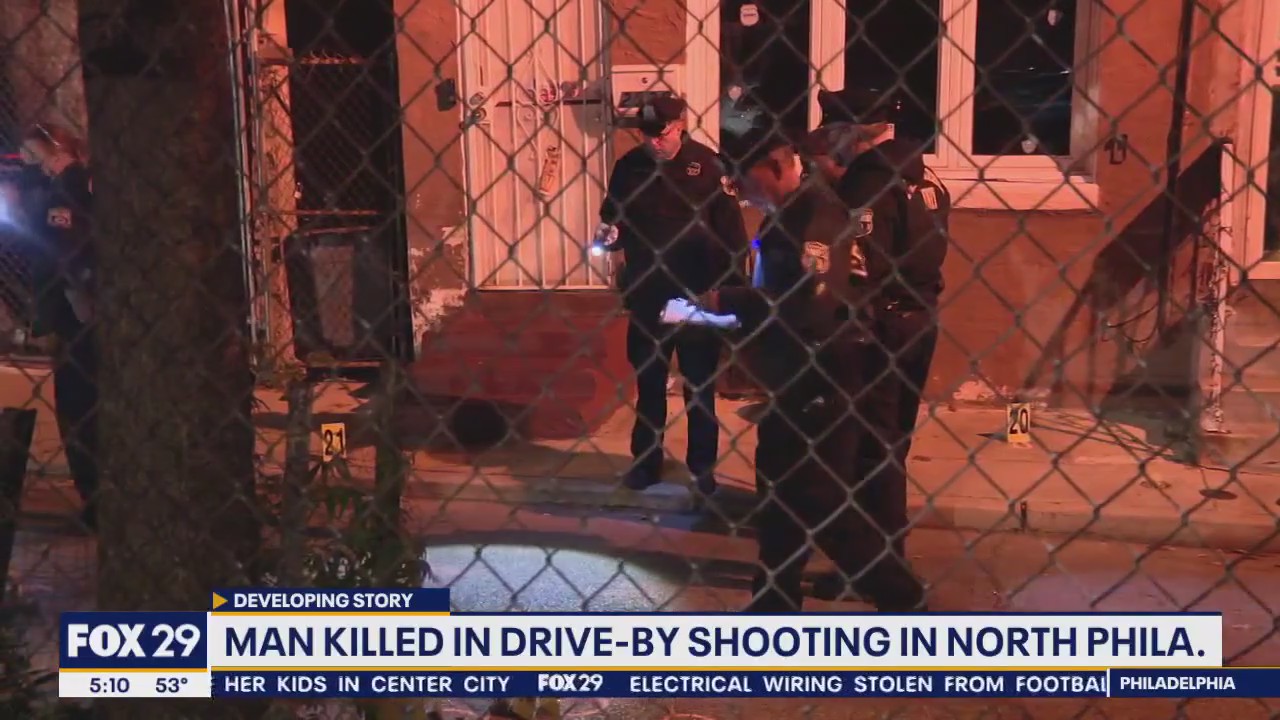 Man killed in drive-by shooting in North Philadelphia | FOX 29 Philadelphia