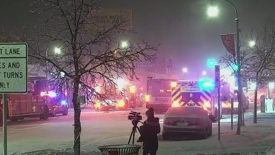 Minneapolis firefighters battle 3-alarm fire in snow, wind