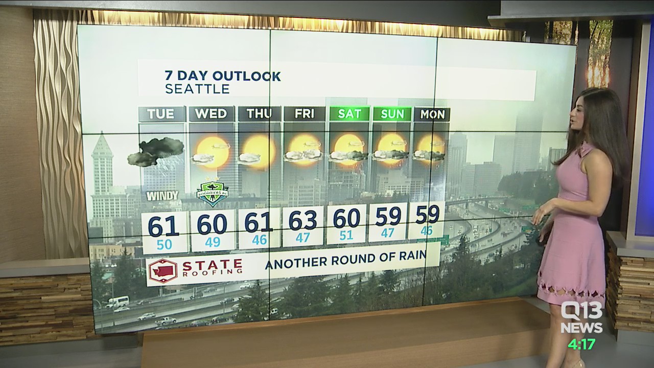 Possible thunderstorms by Tuesday