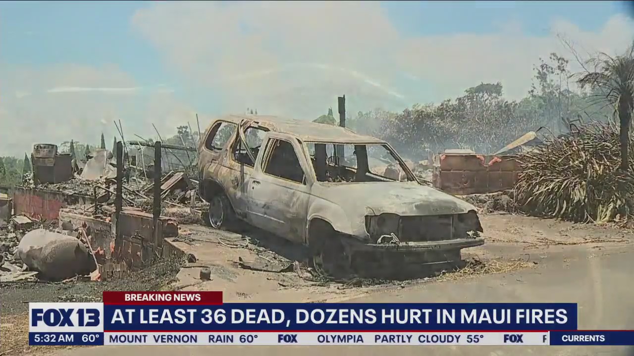 At least 36 dead, dozens hurt in Maui fires