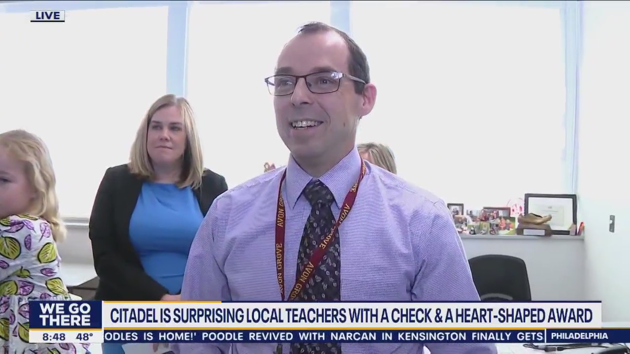 SPONSORED: Citadel surprises Pennsylvania high school teacher with award