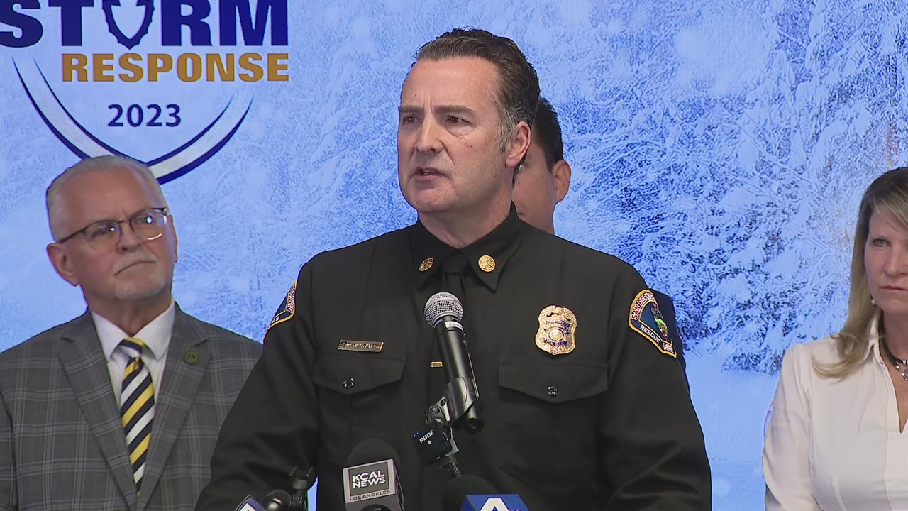 San Bernardino County officials provide an update as storm cleanup continues