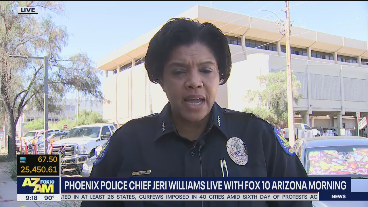 Phoenix Police Chief Jeri Williams responds to George Floyd protests