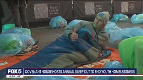 Covenant House hosts its largest sleepout to fight youth homelessness