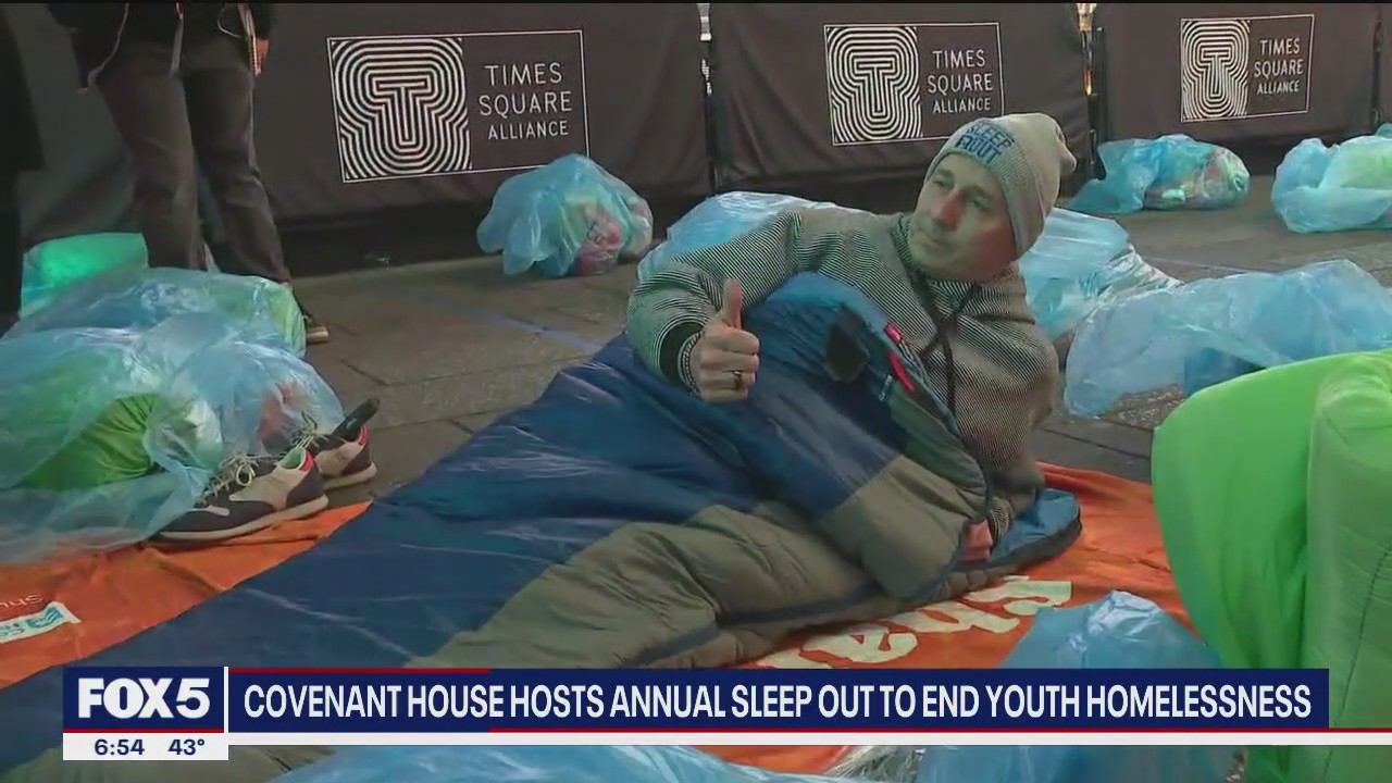 Covenant House hosts its largest sleepout to fight youth homelessness