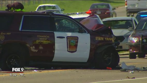 State trooper involved in head-on crash near Lakeville