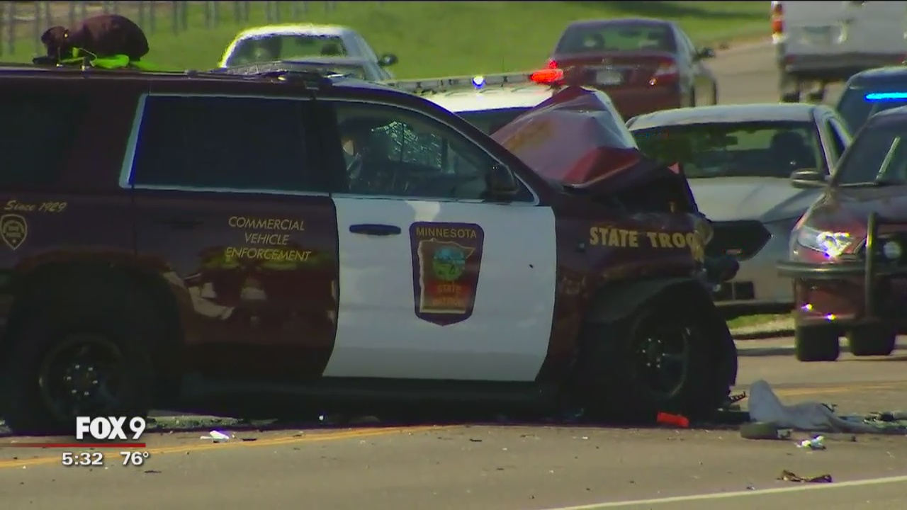 State trooper involved in head-on crash near Lakeville
