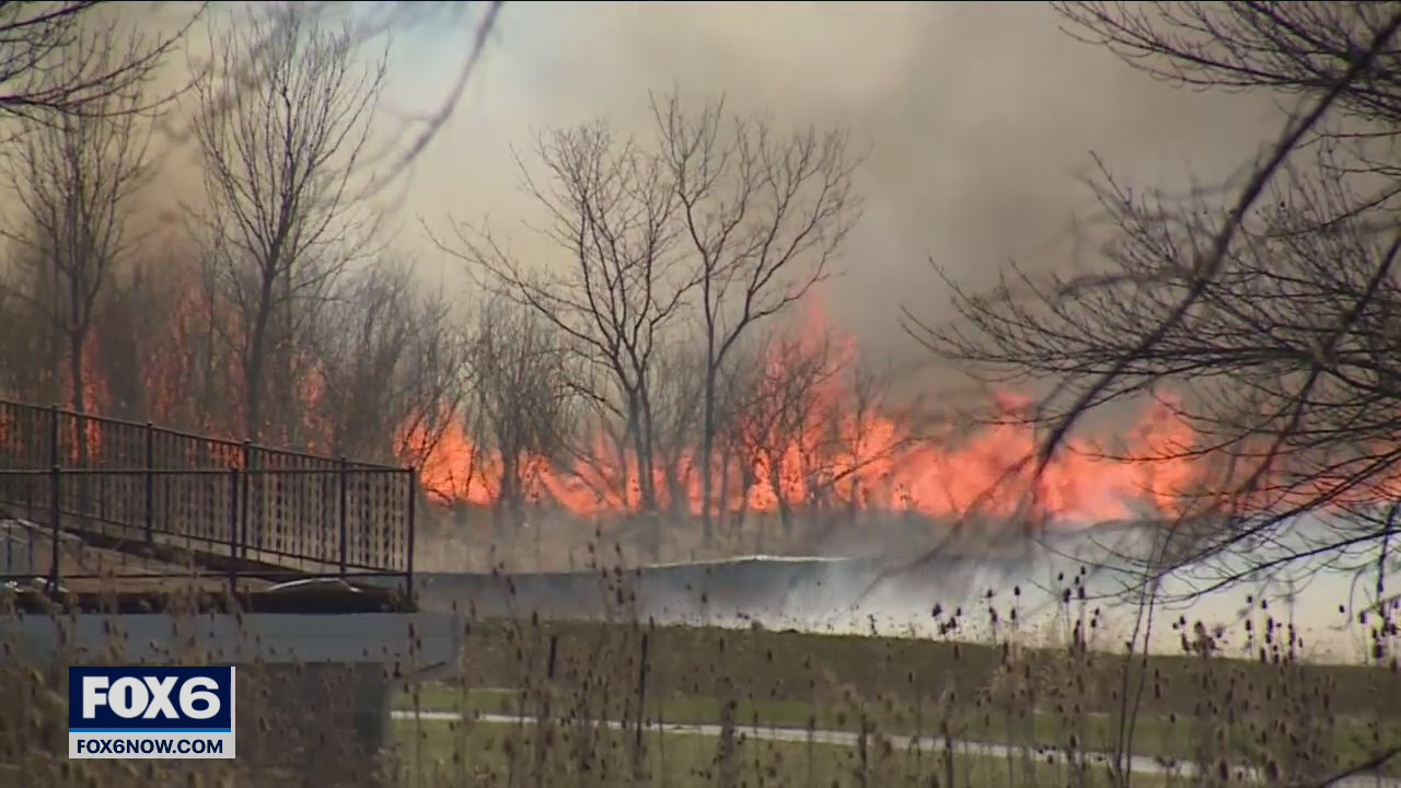 DNR: Menomonee Falls brush fire chars 450 acres; no injuries | FOX6 ...