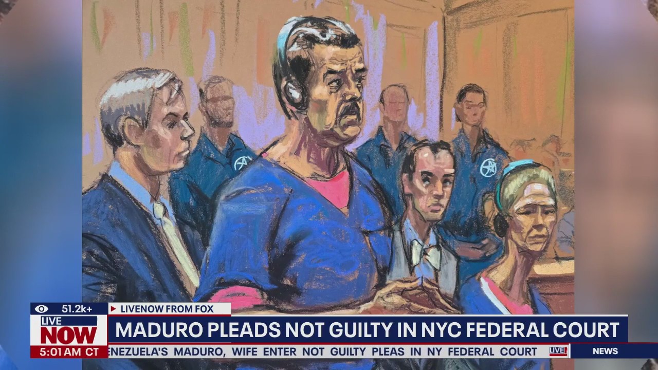 Maduro courtroom sketeches