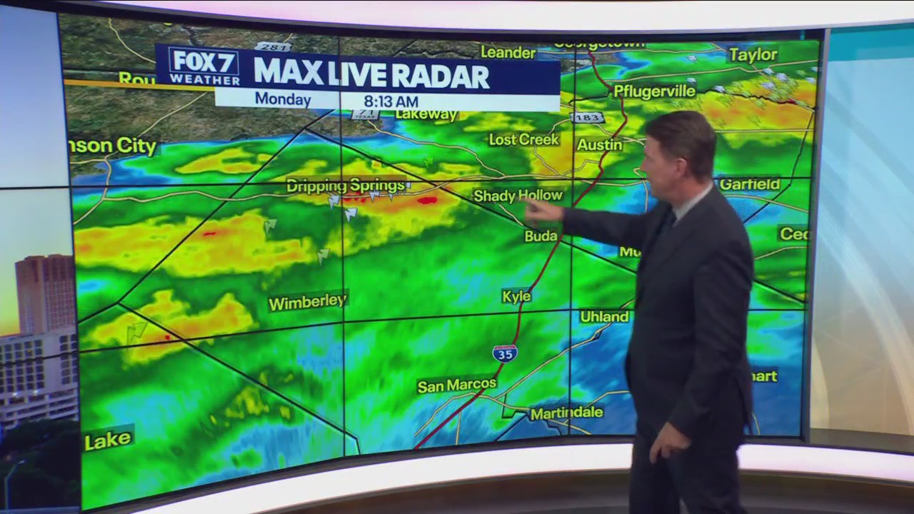 Heavy rain hits Austin area, temperatures in the teens expected later this week