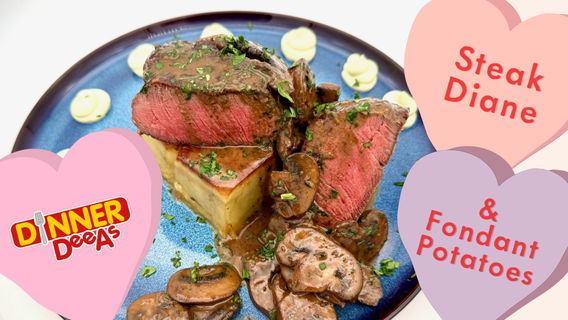 Dinner DeeAs: Steak Diane and Fondant Potatoes