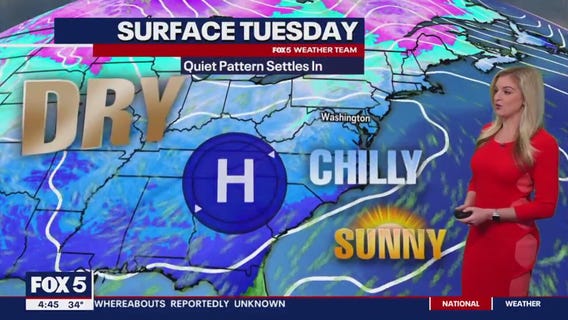 FOX 5 Weather forecast for Tuesday, December 12