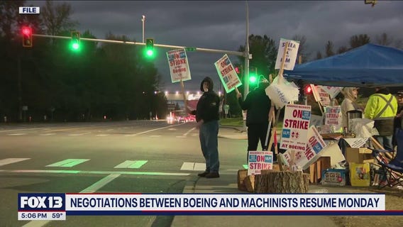 Negotiations between Boeing, machinists resume Monday