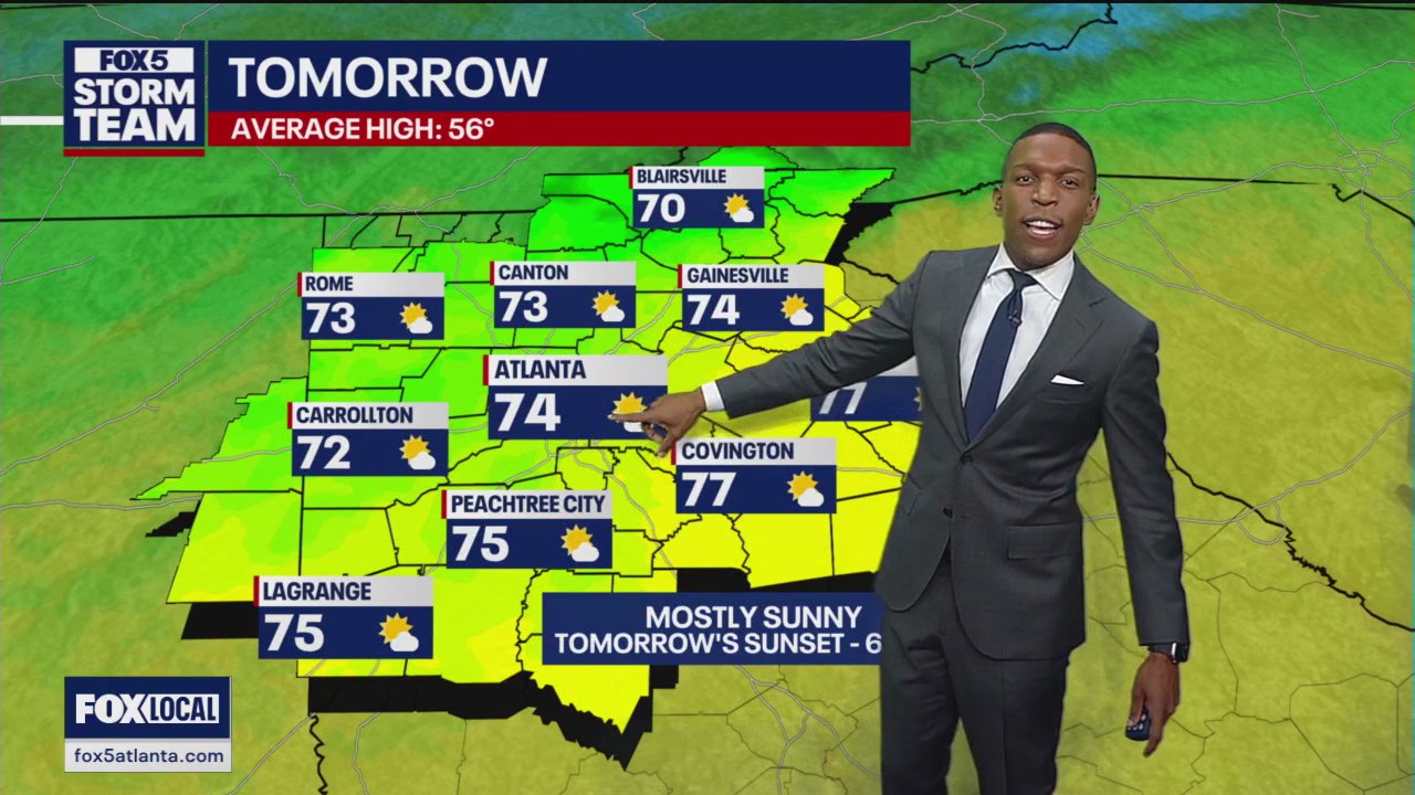 Monday afternoon forecast