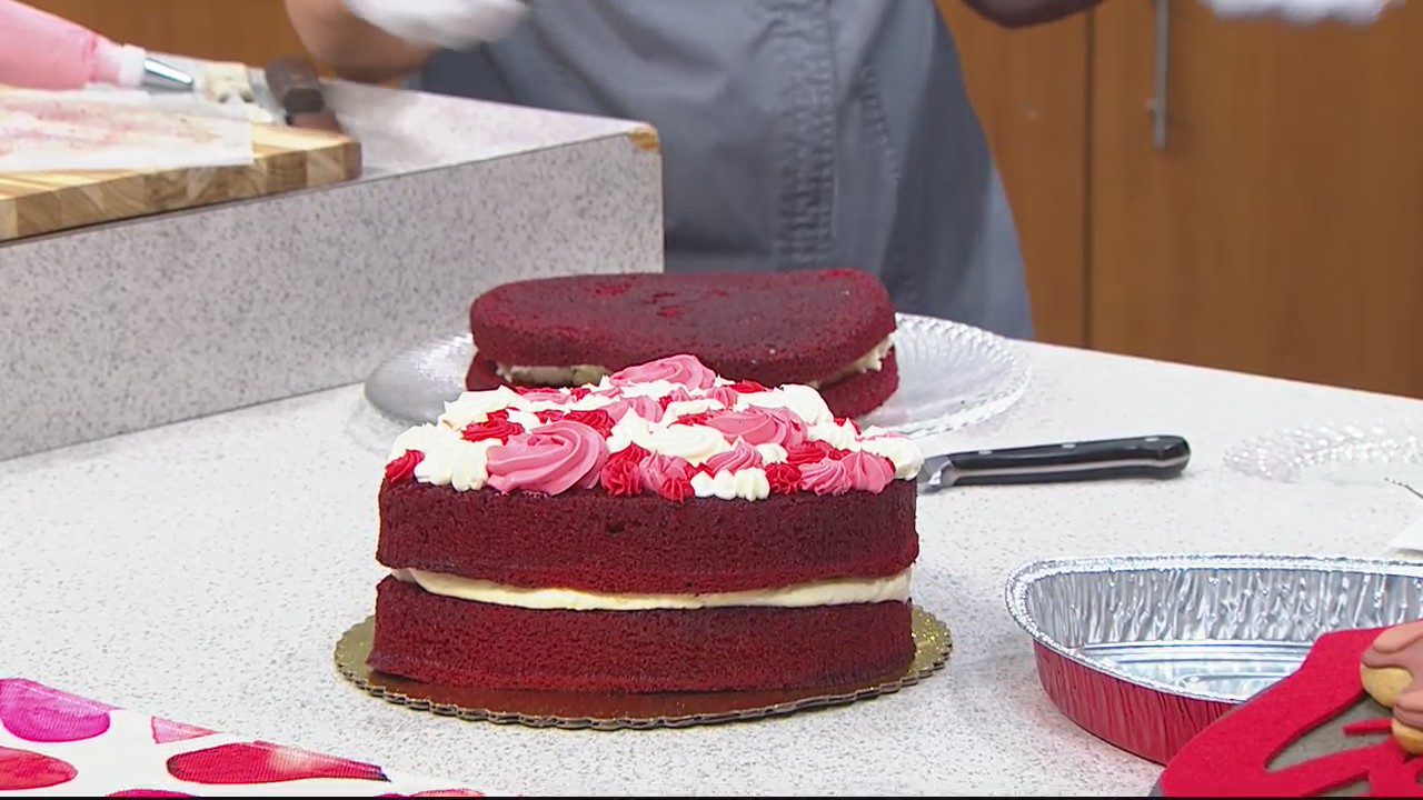 Give Thanks Bakery Serves Red Velvet Cake for Valentine's Day