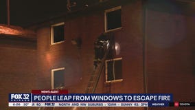 Residents leap from windows to escape Lansing apartment fire