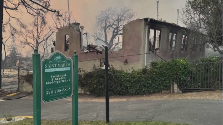 St. Mark's school in Altadena destroyed in fire