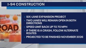 Interstate 94: New westbound lanes open as winter work halts