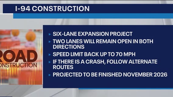 Interstate 94: New westbound lanes open as winter work halts