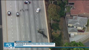 Shooting investigation underway on 110 Freeway in Gardena
