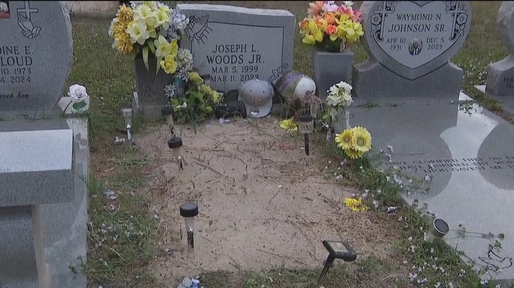Grave markers removed at cemetery